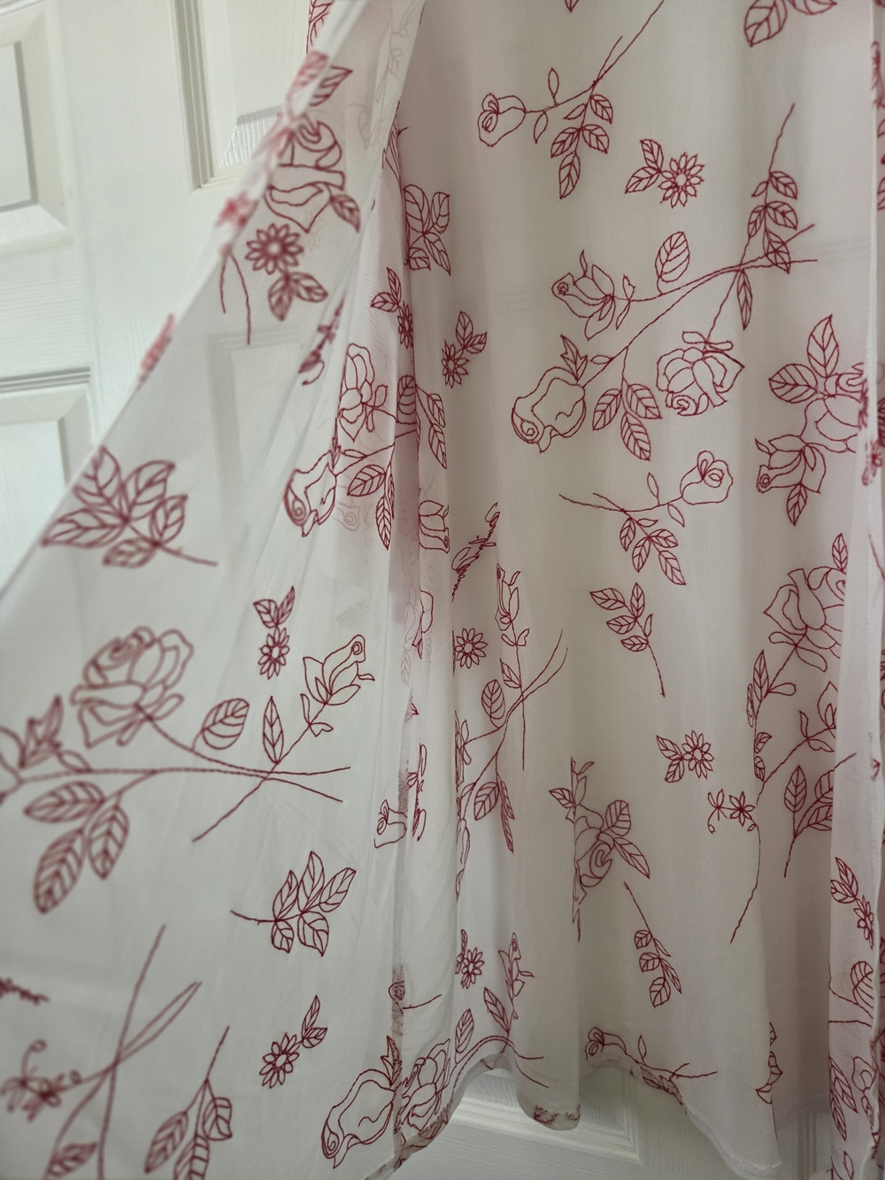 Torrid Pink Floral Kimono Robe with Red Print Size 2 - Picture 3 of 9